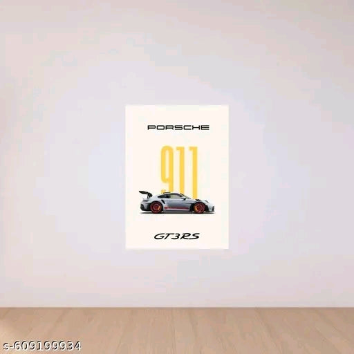 Porsche 911 GT3 RS Split Wall Poster Set of 3 | Luxury Sports Car Automotive Wall Art | Premium HD Matte Prints for Bedroom, Office & Gaming Room Decor