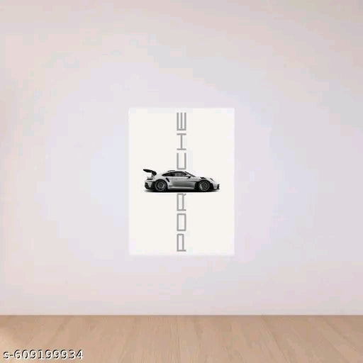 Porsche 911 GT3 RS Split Wall Poster Set of 3 | Luxury Sports Car Automotive Wall Art | Premium HD Matte Prints for Bedroom, Office & Gaming Room Decor