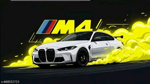 Aesthetic Supercar Poster Combo Set of 10 | Supra, Ferrari, BMW M4, Porsche, Lamborghini & GTR Wall Posters | Premium HD Car Posters for Bedroom & Gaming Room