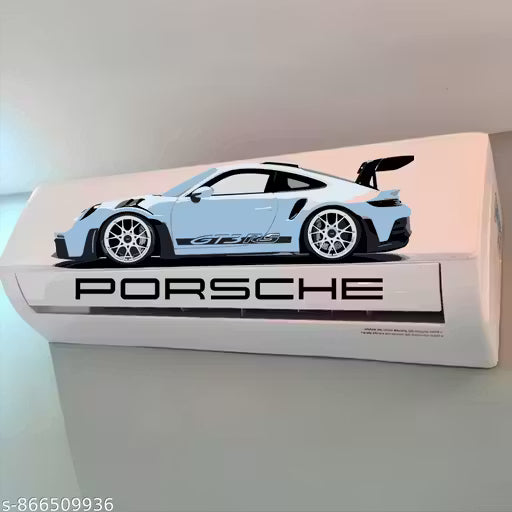 GT3 RS Edition AC Makeover Sticker | Porsche Sports Car Air Conditioner Wrap Sticker | Luxury Car Theme Wall Decor for Home & Office