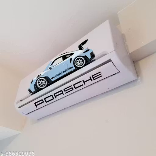 GT3 RS Edition AC Makeover Sticker | Porsche Sports Car Air Conditioner Wrap Sticker | Luxury Car Theme Wall Decor for Home & Office