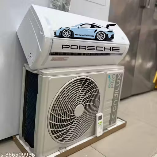 GT3 RS Edition AC Makeover Sticker | Porsche Sports Car Air Conditioner Wrap Sticker | Luxury Car Theme Wall Decor for Home & Office